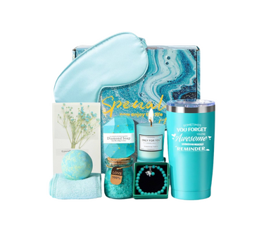 Luxuriöses Wellness Geschenkset-Meeresblau