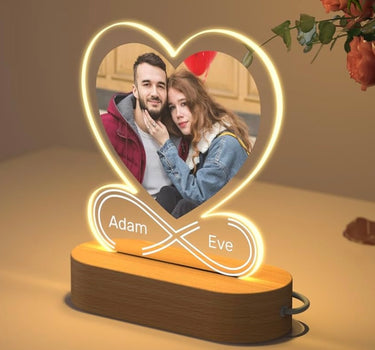 Personalisierte LED-Herzlampe mit Foto & Namen