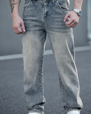 Denim Vintage Jeans stahlblau