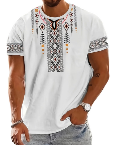T-Shirt im ethnischen Stil Herren