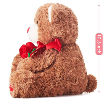 Kuscheliger Teddybär mit Herz & Schleife