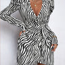 Elegantes Zebra Kleid