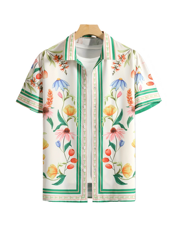 Sommer-Hemd mit Blumenmuster "Hawaii Tropic"