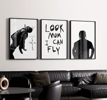 Leinwandposter 40x60cm "LOOK MOM I CAN FLY"