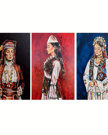 Set 3 Modern Albanian Women Poster